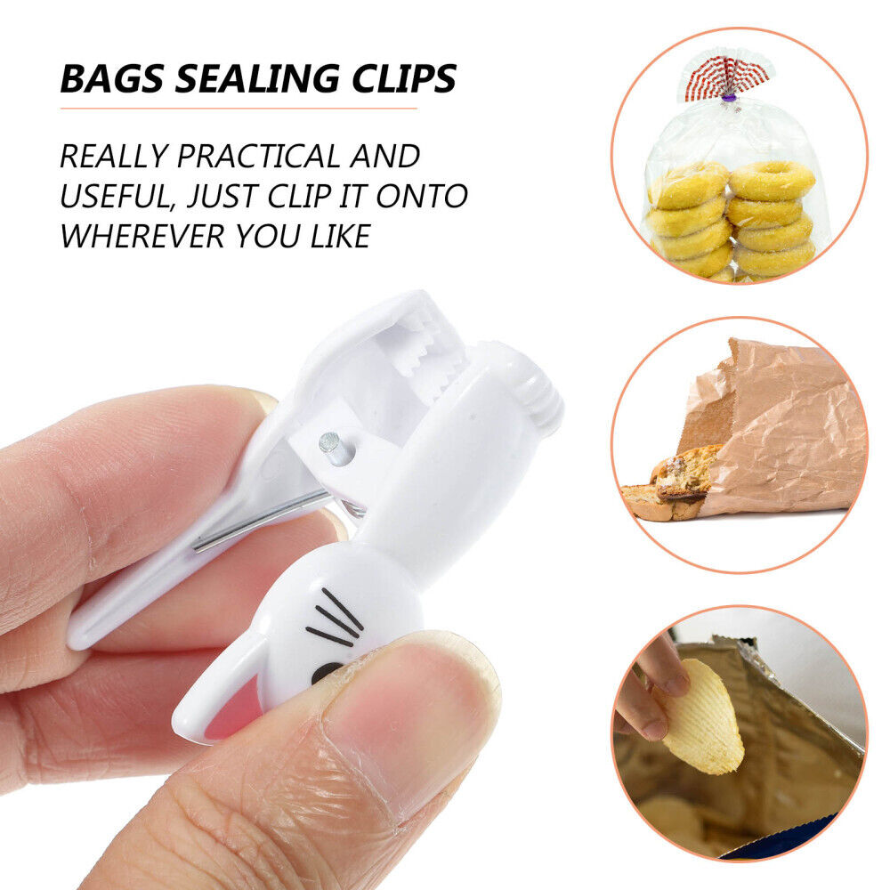 new  8pcs Cat Shape Food Bag Clips Chip Bag Sealing Clips Food Packaging Clips koeek - KOEEK