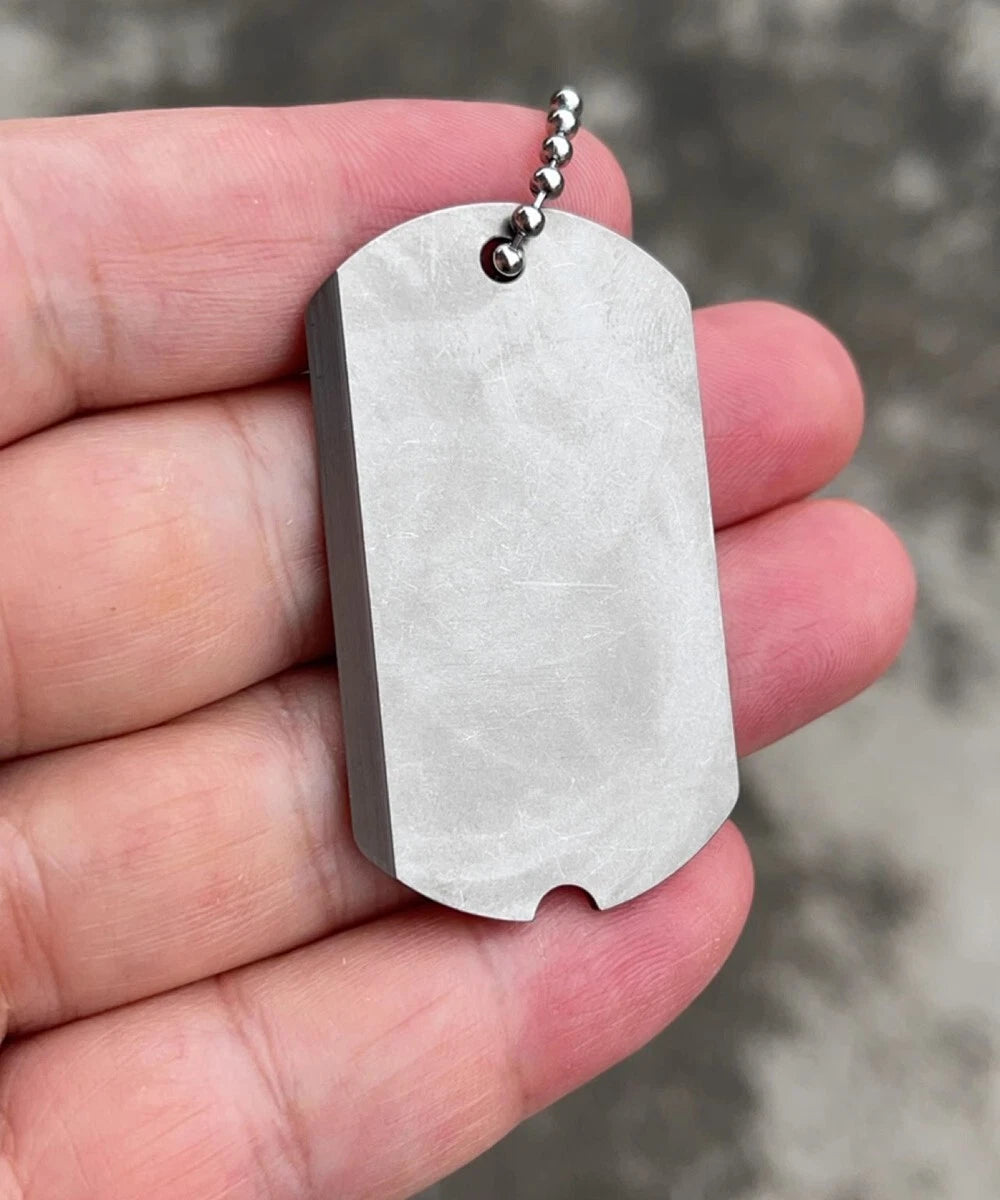 Titanium Alloy Dog Tag Pendant Necklace Pet Dog Identity Card Necklace 07FC0E-D4 - KOEEK