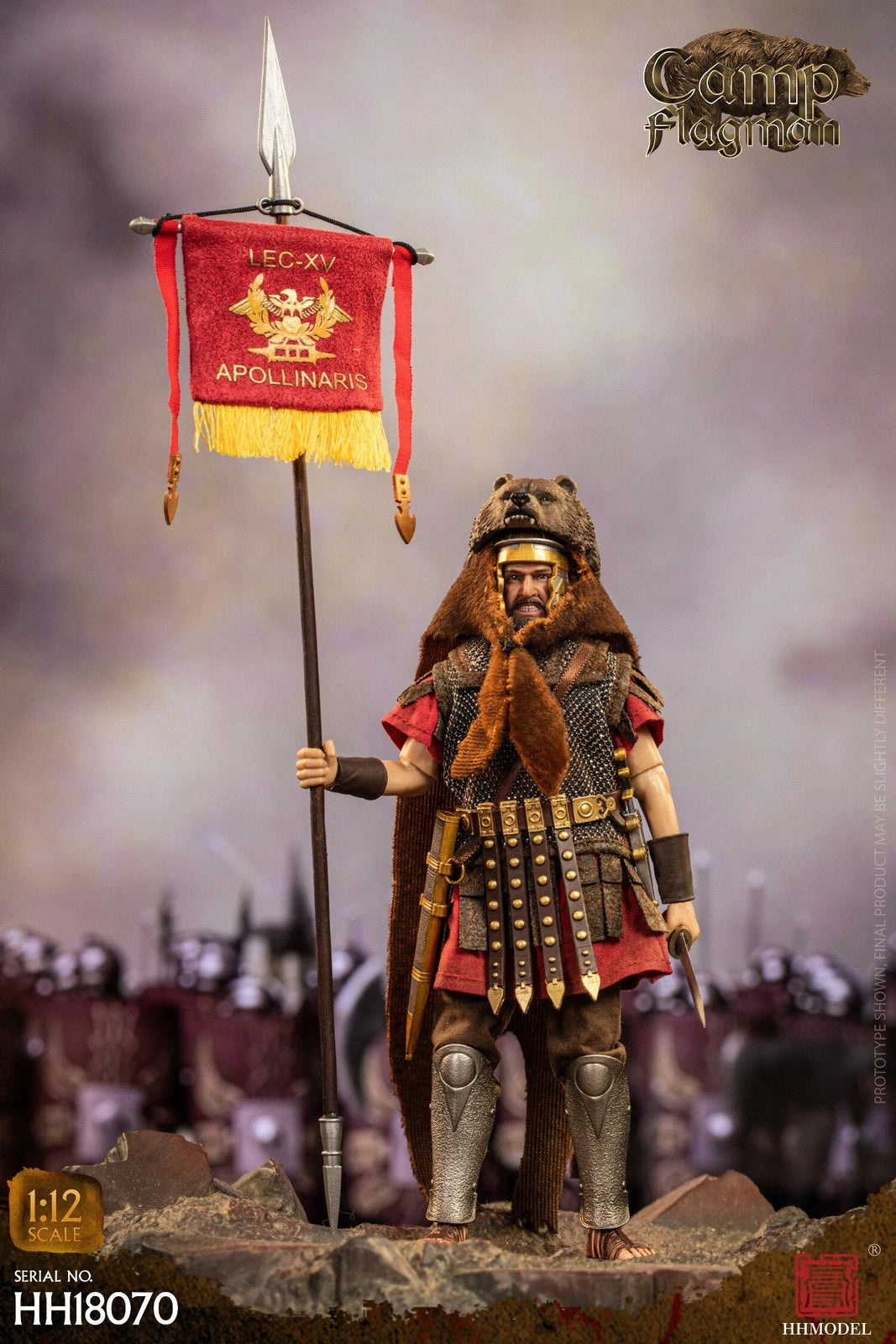HHMODEL HH18070 Imperial Legion Roman Camp Flagman 1/12 Action Figure IN STOCK 07FC0E-D4 - KOEEK
