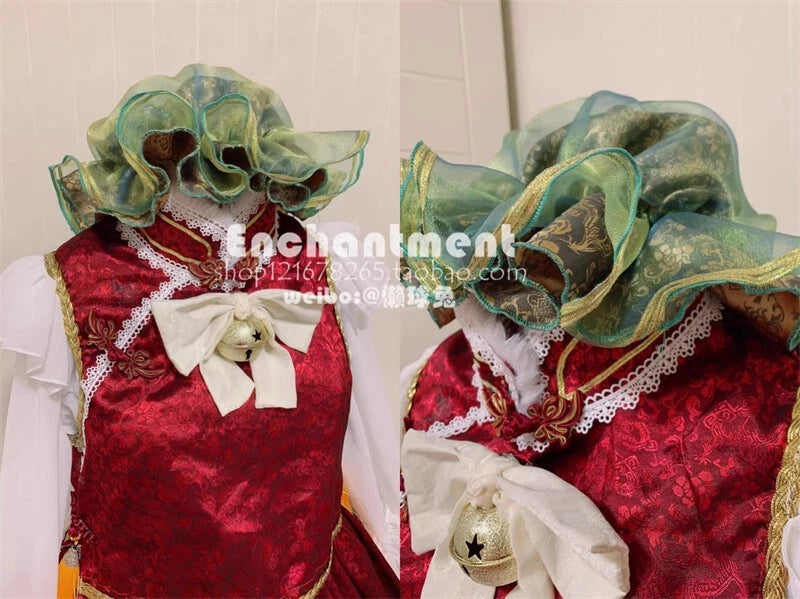 Customized TouHou Project Chen Cosplay Costume Maid Dress Ears Tail Lolita 07FC0E-D4 - KOEEK