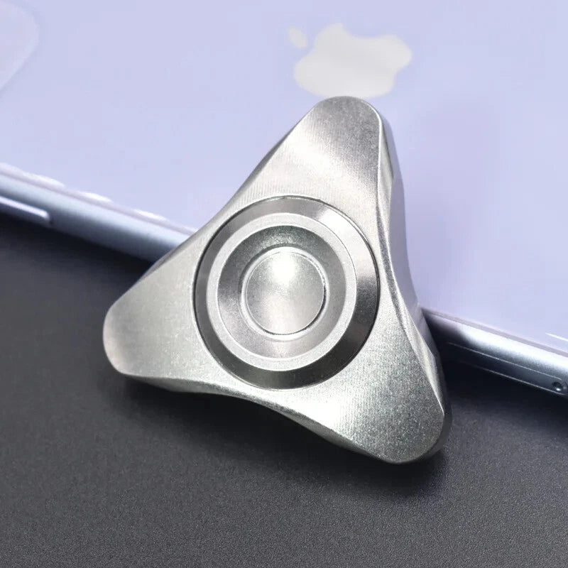 EDC Hand Spinner Adult Fidget Toys Stainless Steel Triangle Fidget Spinner Toy 07FC0E-D4 - KOEEK