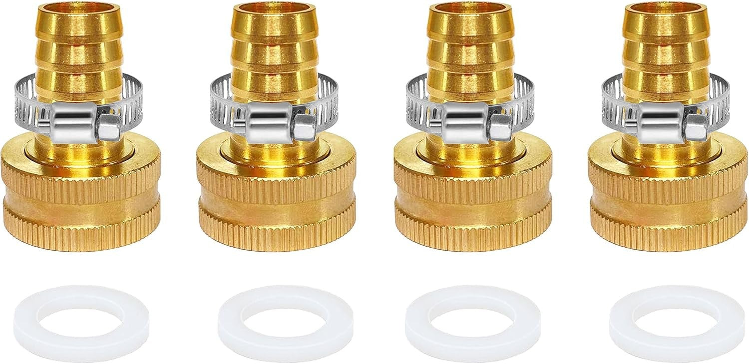 new YOUHO Garden Hose 4PCS Female thread, 3/4GHT(F) to Barb YOUHO - KOEEK