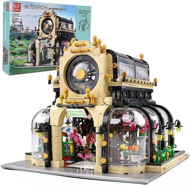 new MOULD KING 16019 Botanical Garden Led Light Street View Building Blocks Toy MOC KOEEK - KOEEK