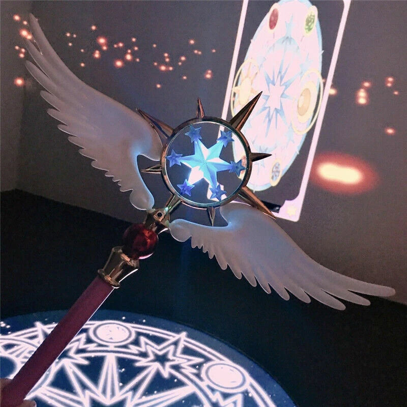 Card Captor Sakura Kinomoto Star Cane 47in  Glowing Magic Wand Cosplay Prop Gift 07FC0E-D4 - KOEEK