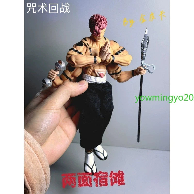 1/12 Jujutsu Kaisen Ryomen Sukuna PVC Action Figure Model Collection Toy Custom 07FC0E-D4 - KOEEK