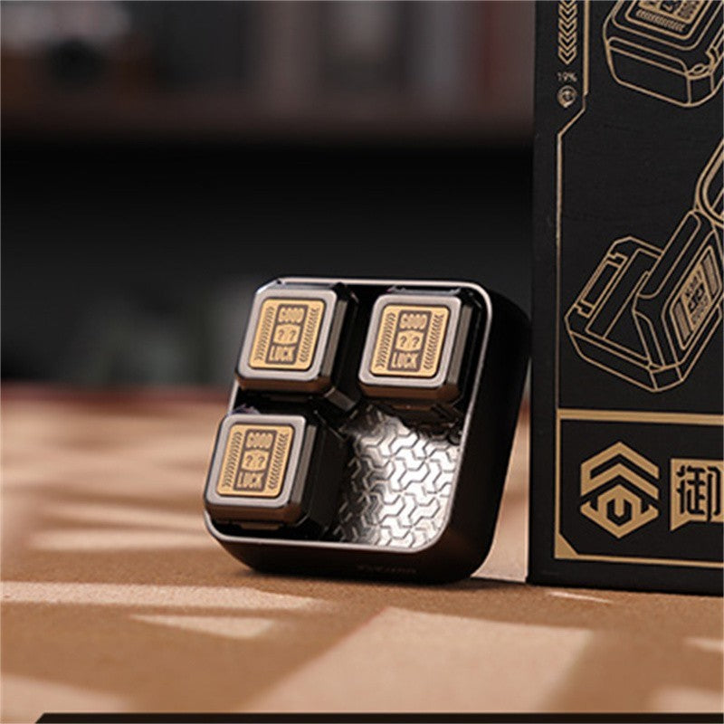 Novel Mysterious Little Box EDC Fidget Stylish Metal Mechanical Relaxation Toy 07FC0E-D4 - KOEEK