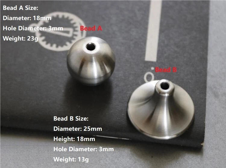 EDC Stainless Steel Begleri Fidget Beads Finger Skill Fidget Toy Stress Relief 07FC0E-D4 - KOEEK