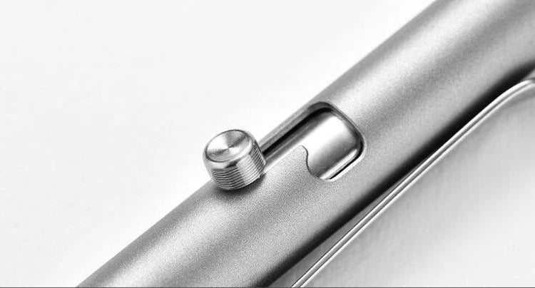 Titanium Pocket Ball Pen Ballpoint Pen Office Signature Students Pen Outdoor EDC 07FC0E-D4 - KOEEK