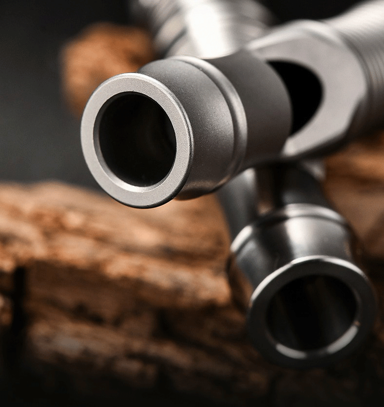 Mini Titanium Alloy Whistle Necklace Lanyard DIY EDC Survival Key chain EDC Tool 07FC0E-D4 - KOEEK