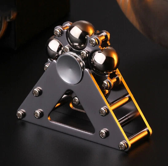 Stainless Steel Hand Twisting Spinning Top Gyro Gyroscope Spinner Top Toys 07FC0E-D4 - KOEEK