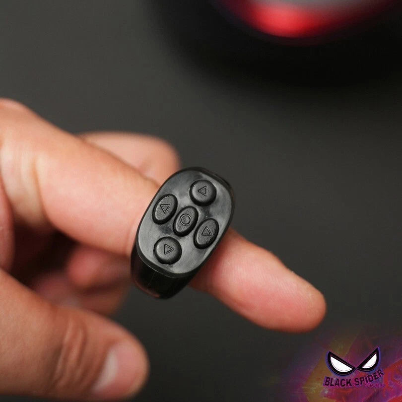 In US! Miles Morales Spider Man Mask Movable Eyes Remote Ring Control Cos Gift 07FC0E-D4 - KOEEK