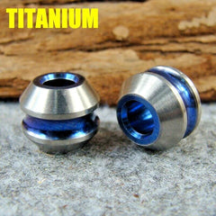 2pcs Titanium Lanyard Bead EDC Knife Paracord Beads Necklace Bracelet DIY Beads 07FC0E-D4 - KOEEK