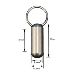 Outdoor Mini Keychain Waterproof Pill Container Box Sealed Storage Tank EDC Tool 07FC0E-D4 - KOEEK