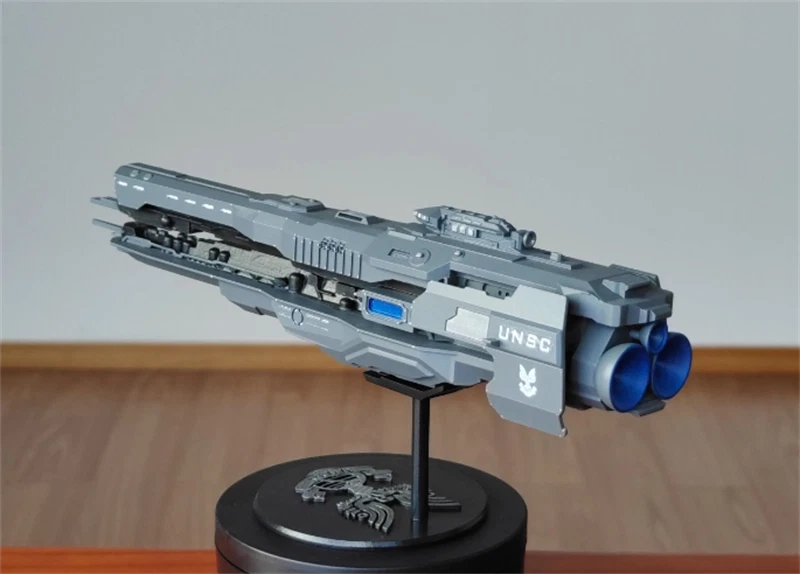 Halo 4 UNSC Resin sci-fi Spaceship Model Resin Spacecraft Handmade Figure Toy 07FC0E-D4 - KOEEK