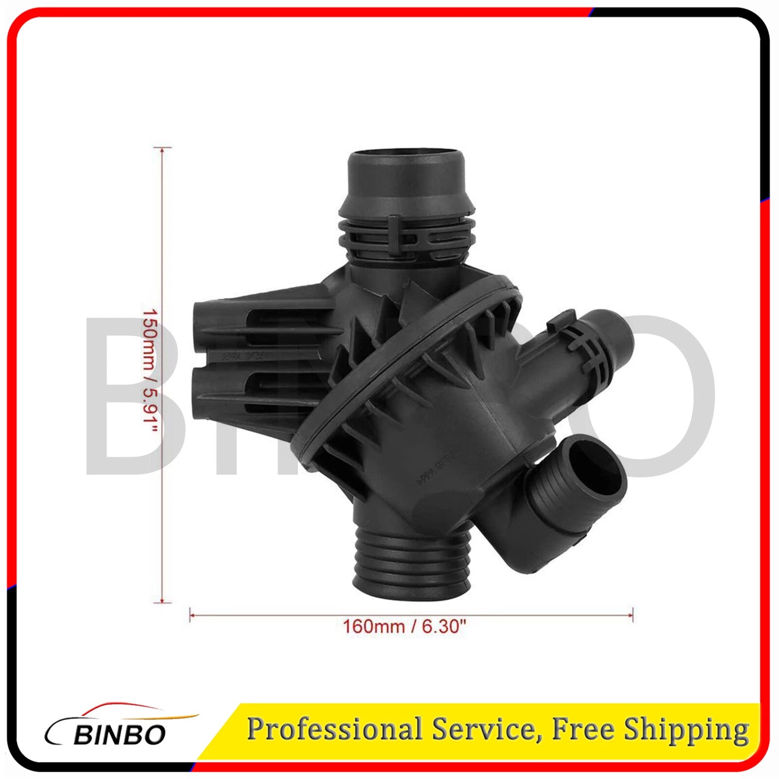 Engine Coolant Thermostat Housing Assy for Mercedes-Benz CLA250 2014-2017 GLA250 07FC0E-D4 - KOEEK