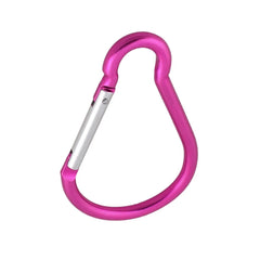 4" Length Fuchsia Aluminum Alloy Spring Loaded Gate Clip Carabiner Hook 07FC0E-D4 - KOEEK