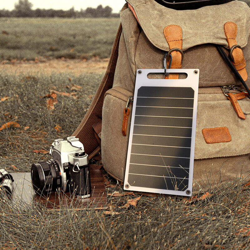 ny Solar Panel Portable PV Power Bank Outdoor Camping Vandring USB Telefonlader