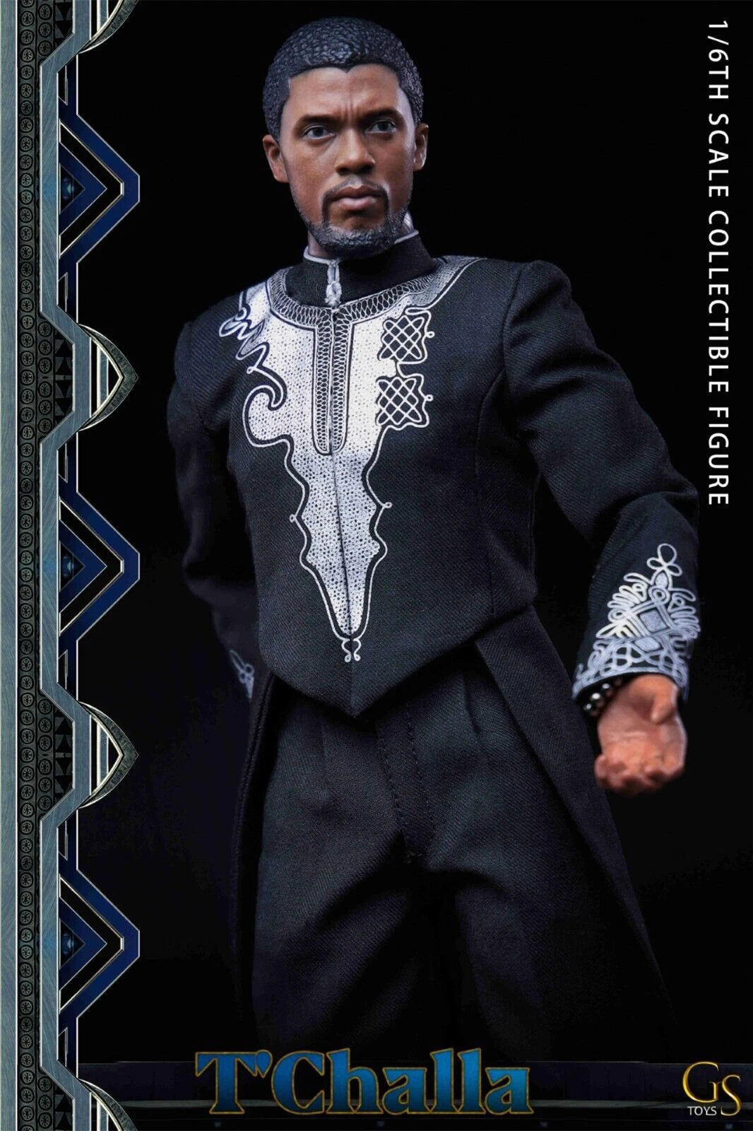1/6 T'Challa Black Panther Wakanda King Action Figure 12inches Box Suit Doll 07FC0E-D4 - KOEEK