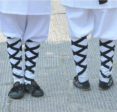 Shaolin中国 Kung fu Monk Training Hand Arm Leg Ankle Wraps Wristband Leggings Suit 07FC0E-D4 - KOEEK