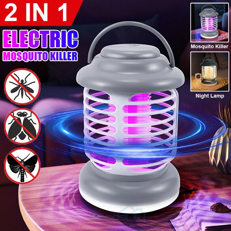 ny 2 en1 Lampara Mata De Insectos Moscas Mosquitos Electrico Exterminador Para Casa