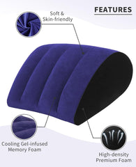 new Portable Wedge Pillow Inflatable Cushion - Body Positioners for Legs and Blue 07FC0E-D4 - KOEEK