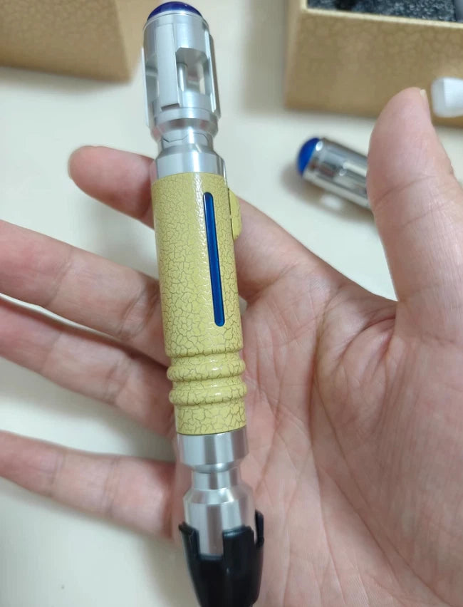 US NOW! Doctor Who Master 9th Sonic Screwdriver Scalable LED Replica Prop Gifts 07FC0E-D4 - KOEEK