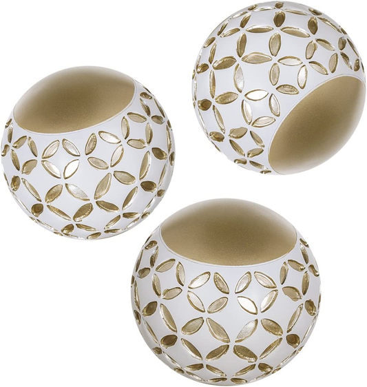 new Schonwerk Diamond Lattice Decorative Orbs for Bowls and Vases (Set of 3) Resin S