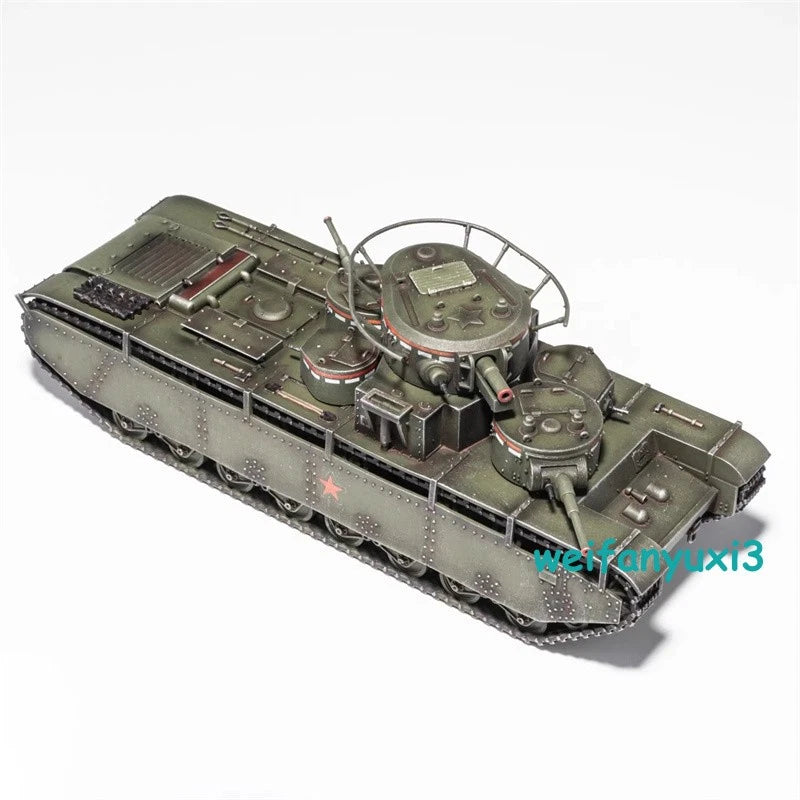 AM 1/72 Soviet T-35A Multi-Turret Heavy Tank with Opening Hatches Finished Model AM - KOEEK