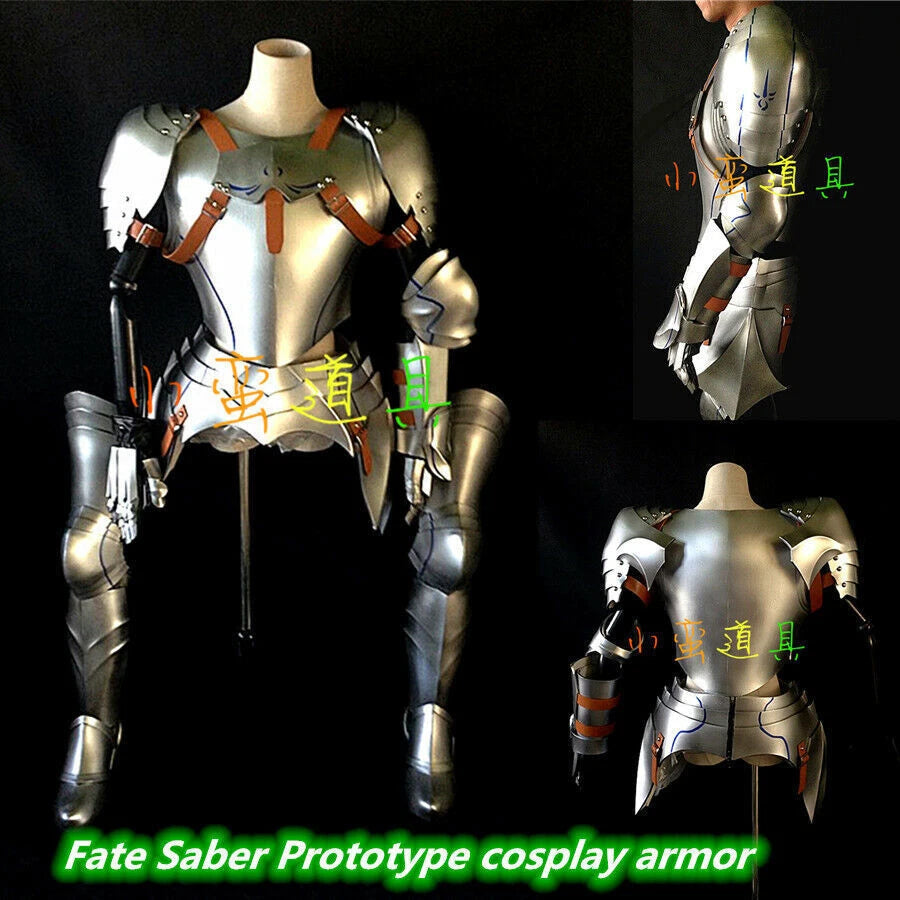 Fate FGO Saber Pendoragon Cosplay Armors Full Set Party Prop Prototype Costume 07FC0E-D4 - KOEEK
