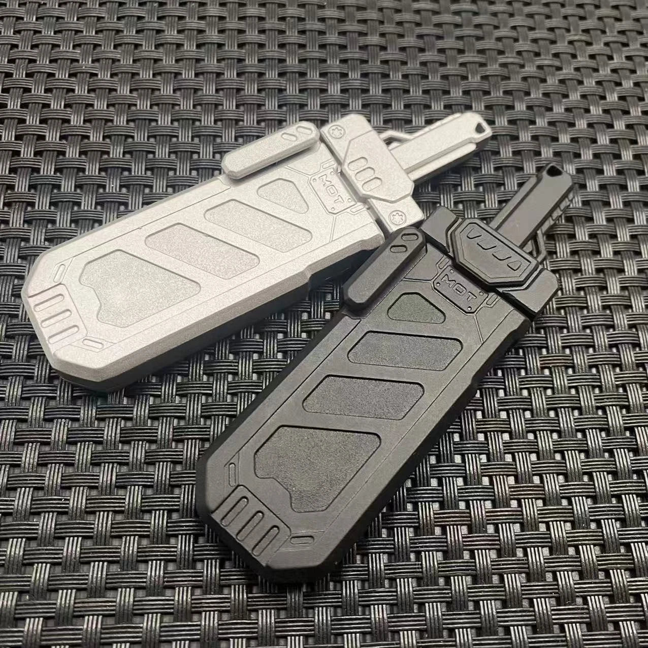 EDC Fidget Spinner Mechanical Ejection Push Card Haptic Slider Stress Relief 07FC0E-D4 - KOEEK