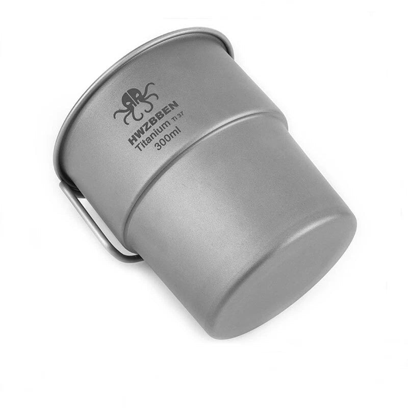 EDC Outdoor Camping Pure Titanium Coffee Water Cup Portable Folding Mug Cup EDC - KOEEK