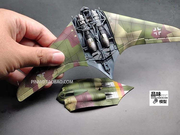 1/72 Scale WWII German Horten Gotha Go 229 1944 Fighter-bomber Metal Model 07FC0E-D4 - KOEEK