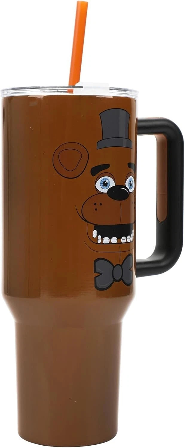 Five Nights at Freddy's 40oz Stainless Steel Insulated Tumbler Cup w/ Straw 07FC0E-D4 - KOEEK