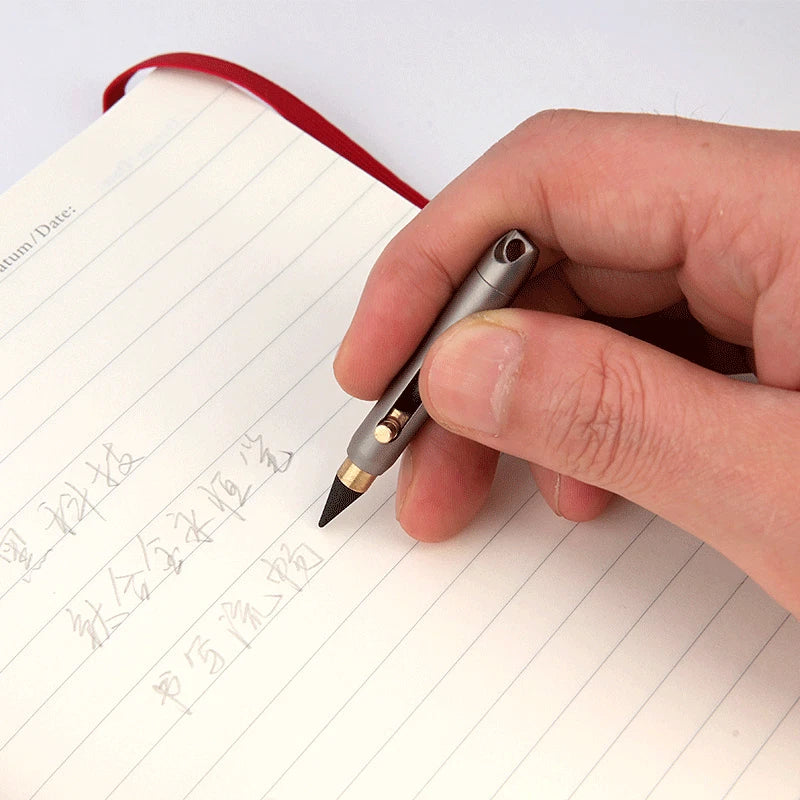 EDC Mini Titanium Alloy Mechanical Pencil Writing Portable Outdoor keychain Tool 07FC0E-D4 - KOEEK