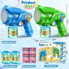 new Bubble Gun Machine for Kids 4-8: 2-Pack Automatic Guns with 2 Bottles... 07FC0E-D4 - KOEEK