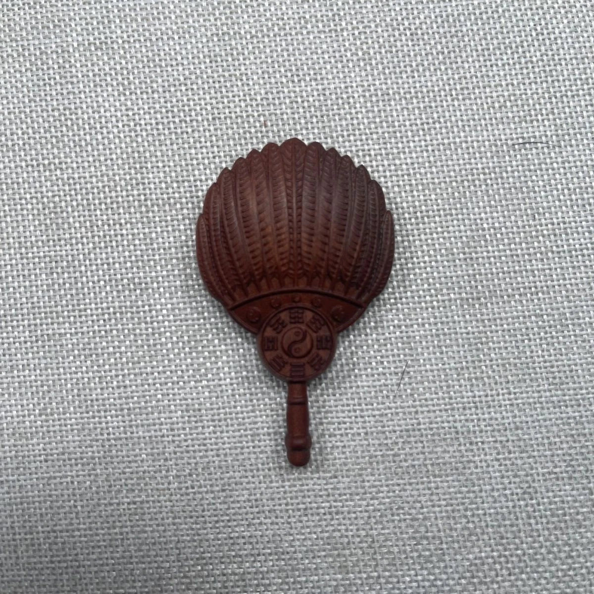Zitan Taiji Bagua Pendant Daoist Amulet Wood Carving Necklace Unisex Jewelry 07FC0E-D4 - KOEEK