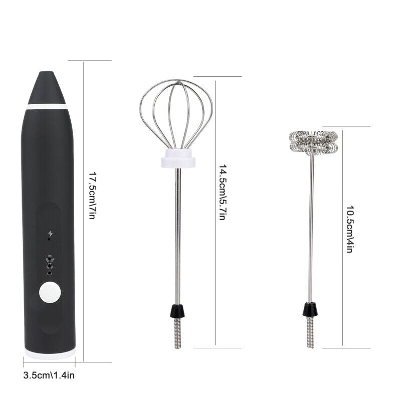 ny Espumador de Leche Electrico Inoxidable Batidora Electrica De Mano Para Cafe