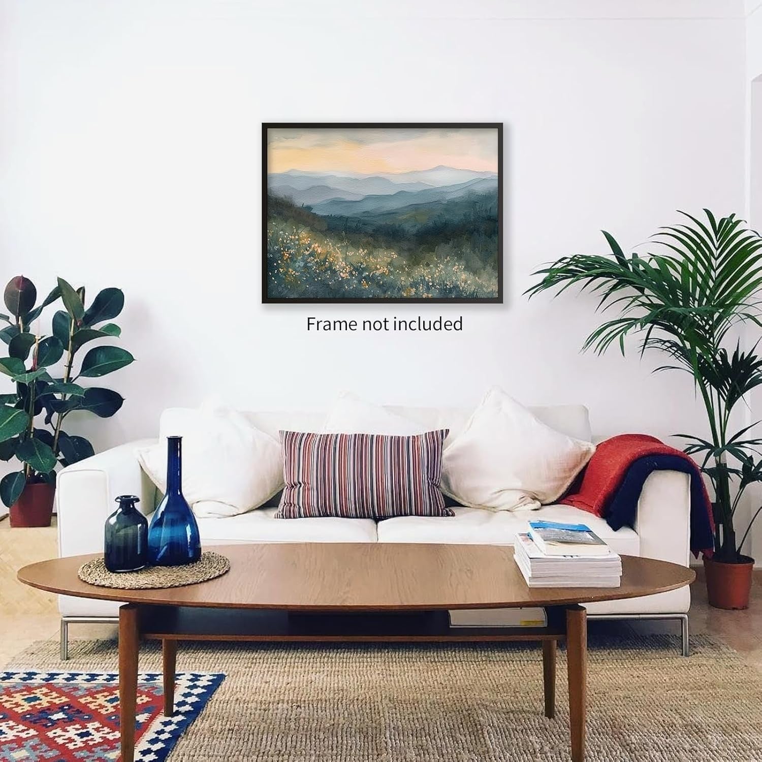 new Appalachian Mountains Wall Art Nature Landscape 16L" x 12W", Multi