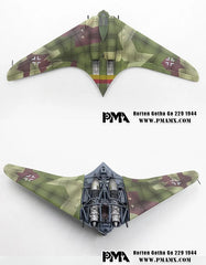 1/72 Scale WWII German Horten Gotha Go 229 1944 Fighter-bomber Metal Model 07FC0E-D4 - KOEEK