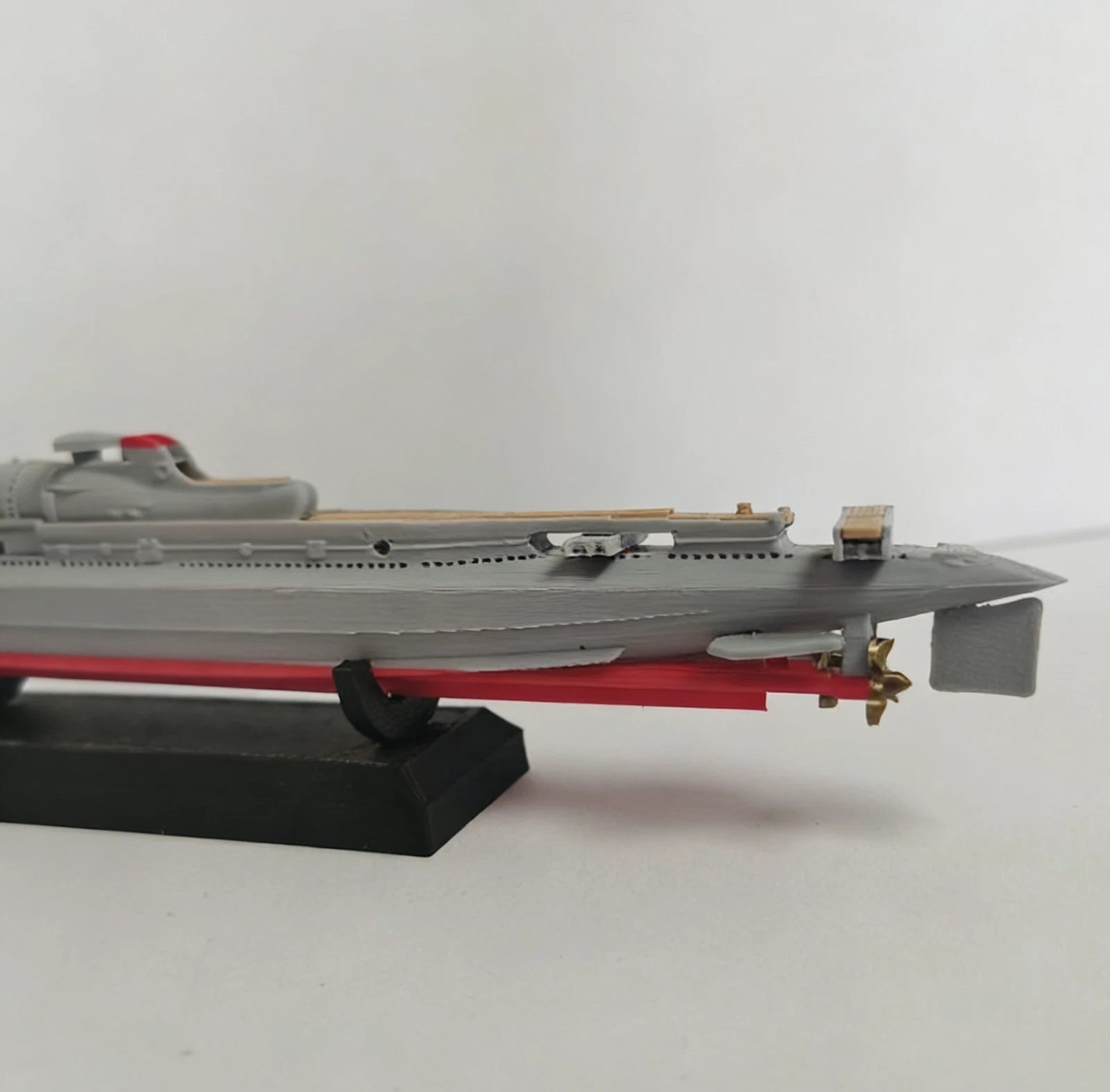 French SubmarineSurcouf WWII Largest Cruiser Submarine Heavy Guns Finished Model 07FC0E-D4 - KOEEK