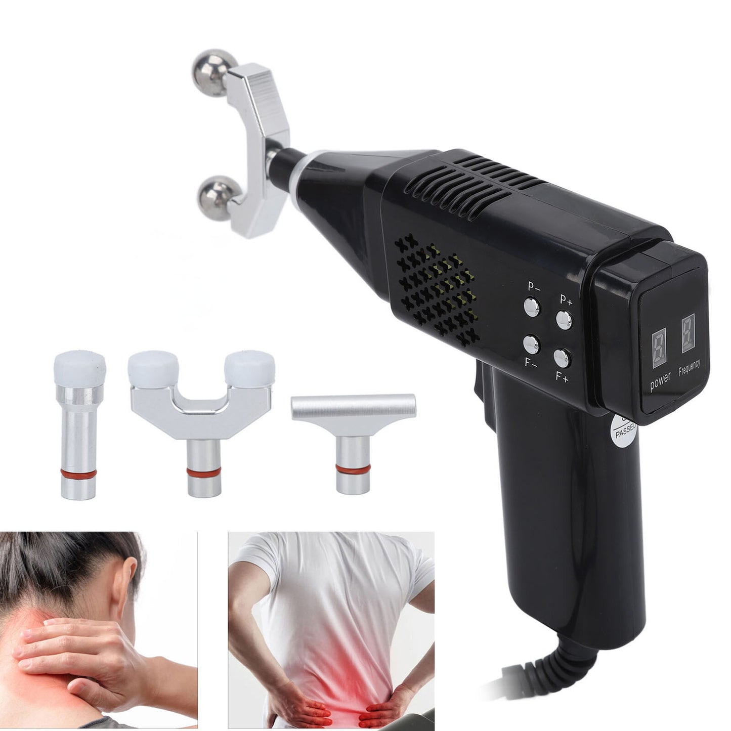 new Electric Chiropractic Strength Spine Massager For Scoliosis (EU Plug ) HGF koeek - KOEEK