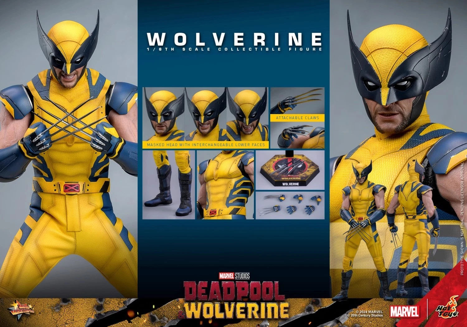 Hot Toys MMS753 Deadpool & Wolverine Wolverine 1/6 Action Figure IN STOCK HOT_TOYS - KOEEK