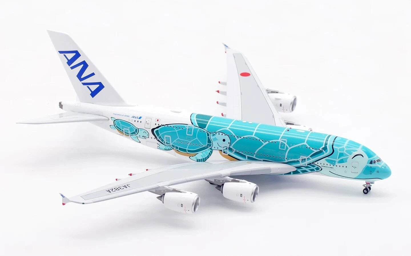 Ation 1/400 Ana Airbus JA382A Green Sea Turtle Aircraft Model Collection AVIATION - KOEEK