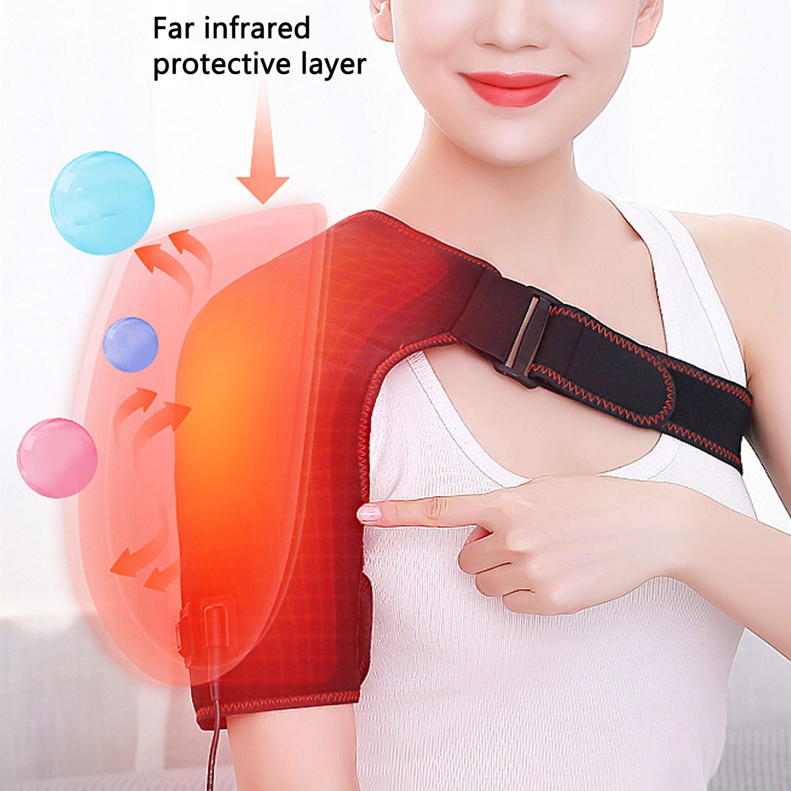 new Temperature Adjustable Heating Shoulder Brace for Pain Relief ABE koeek - KOEEK