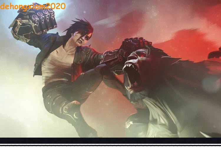 LOL Arcane Season 2 蔚 Vi Costume Women Jacket Trousers Outfits Prop Halloween 07FC0E-D4 - KOEEK
