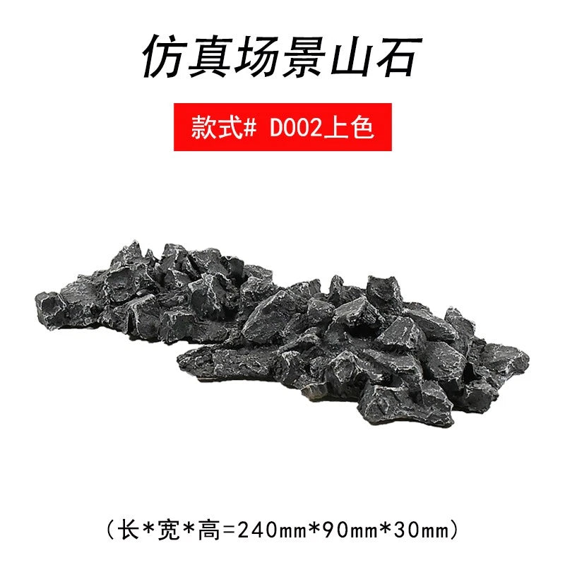 Diorama Realistic Rocks Mountain Stones Model Railroad Layout Scene Props Model 07FC0E-D4 - KOEEK