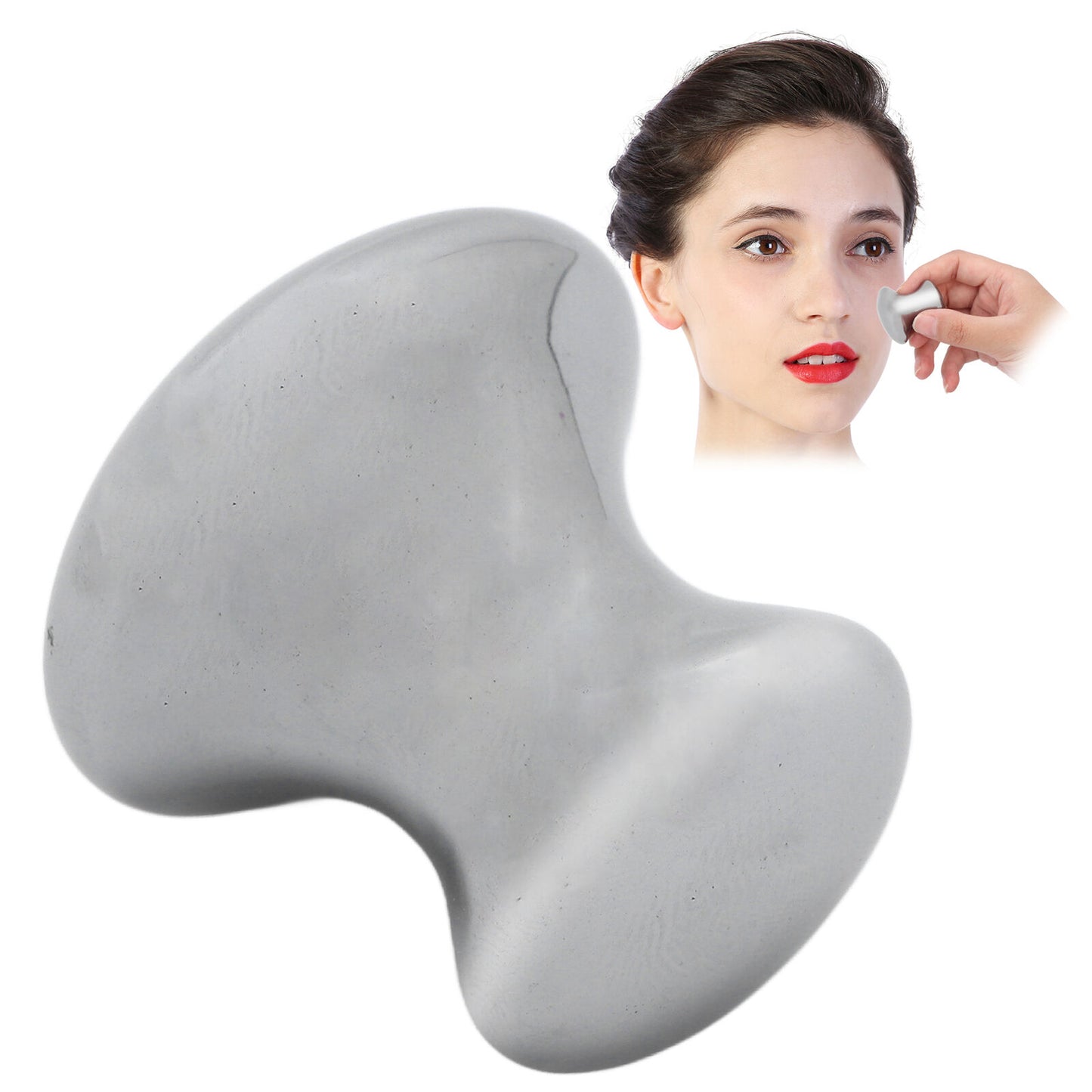 new Mushroom Facial Massage Stone Improve Detox Pain Relief Terahertz Massage HGF koeek - KOEEK