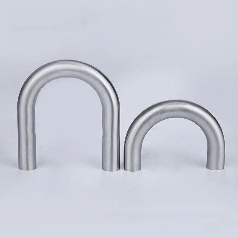 1PC 180 Degree Elbow U-Bend Exhaust Pipe 180° Tube Polished 304 Stainless Steel 07FC0E-D4 - KOEEK