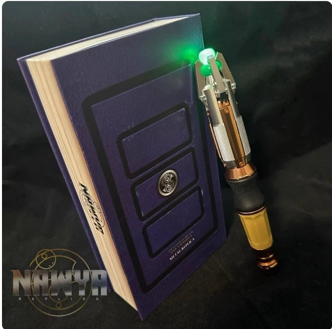 NAWYA Replica Doctor Who 9th/10th/11th/12th Metal Sonic Screwdriver LED & Sounds 07FC0E-D4 - KOEEK