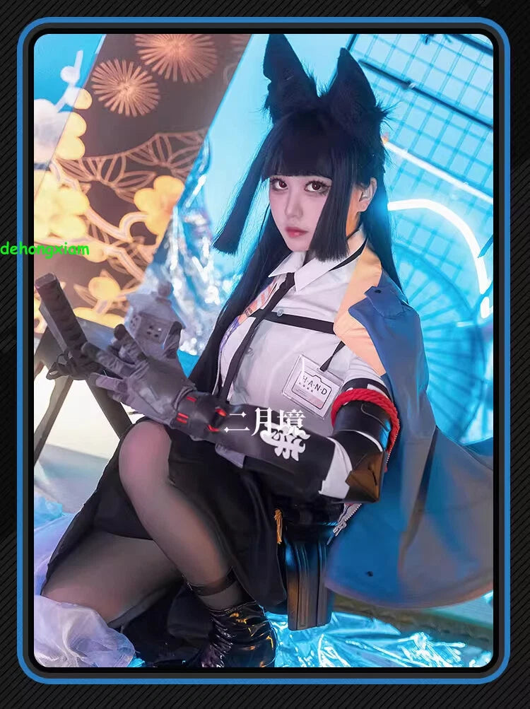 Zenless Zone Zero Hoshimi Miyabi Cosplay Costume Women Skirt Outfits Halloween 07FC0E-D4 - KOEEK